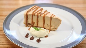 Y para los más golosos: cheesecake de dulce de leche