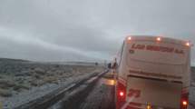 Imagen de Video: Por el hielo continúa la restricción para camiones en la Ruta 23