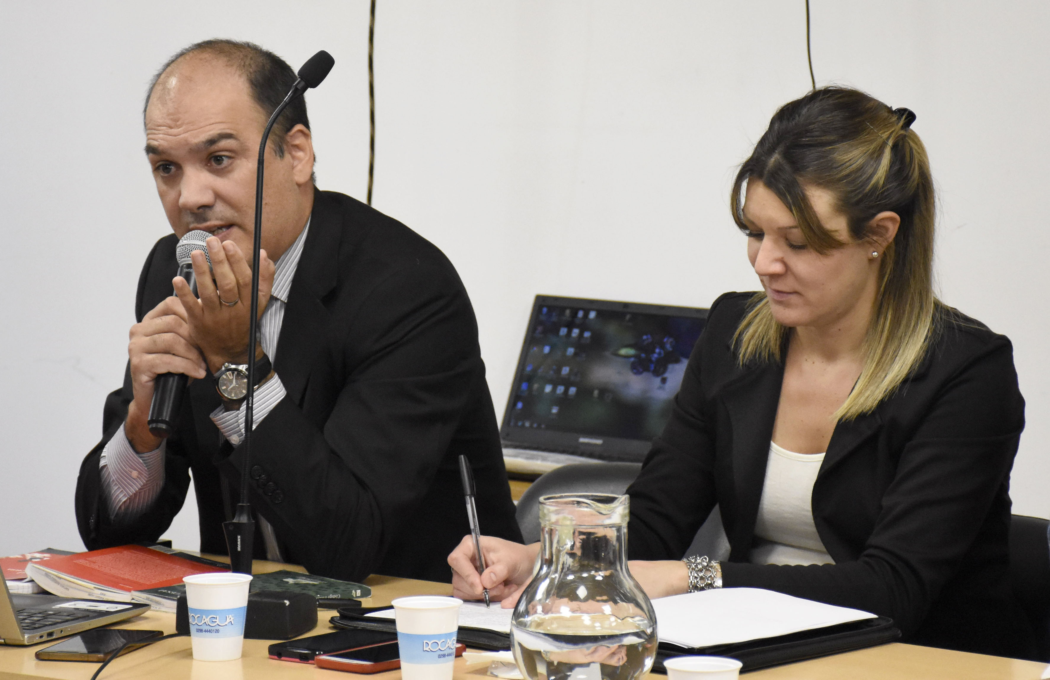 Márquez Gauna y Camporesi, los fiscales, durante el juicio oral. (Foto Florencia Salto)