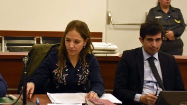 La fiscal Titanti y el asistente letrado Miciullo. (Archivo/Florencia Salto)