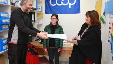 Hoy la flamante cooperativa recibió la documentación luego de completar los diferentes pasos de la Dirección de Cooperativas y Mutuales. Foto: gentileza