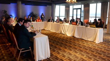 El encuentro se llevó a cabo en el hotel Inacayal. Foto: Alfredo Leiva