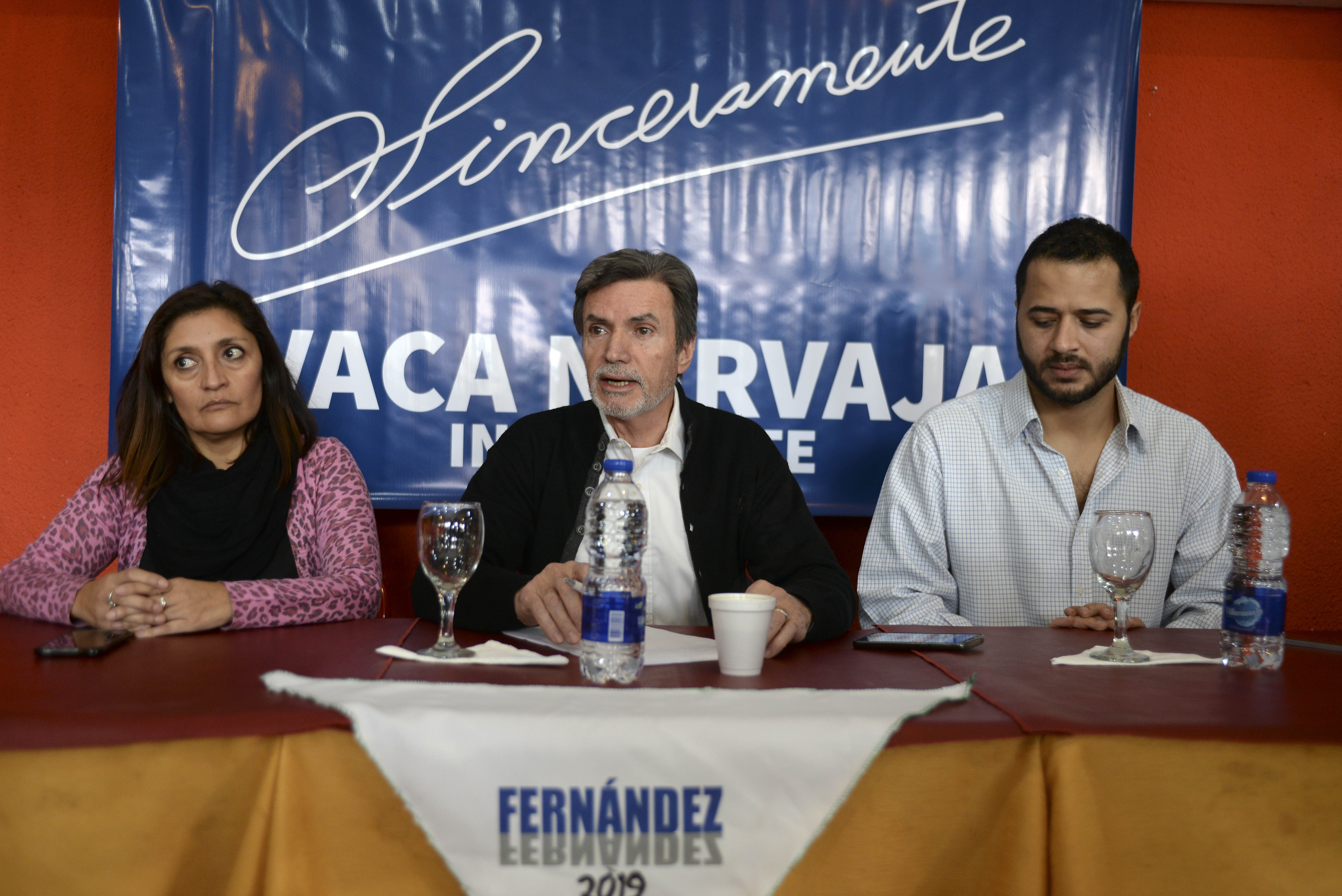 Fernando Vaca Narvaja en la presentación de su candidatura un mes atrás. (Archivo)