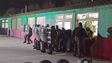 El 13 de junio, la escuela fue centro de una violenta protesta. (Foto: Andrés Maripe). 