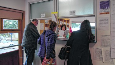 El amparo se presentó en la Cámara Segunda del Trabajo de Bariloche. Foto: Marcelo Martinez