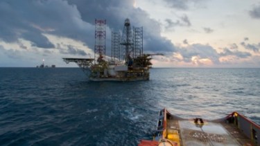 El área está en la costa de Mozambique.