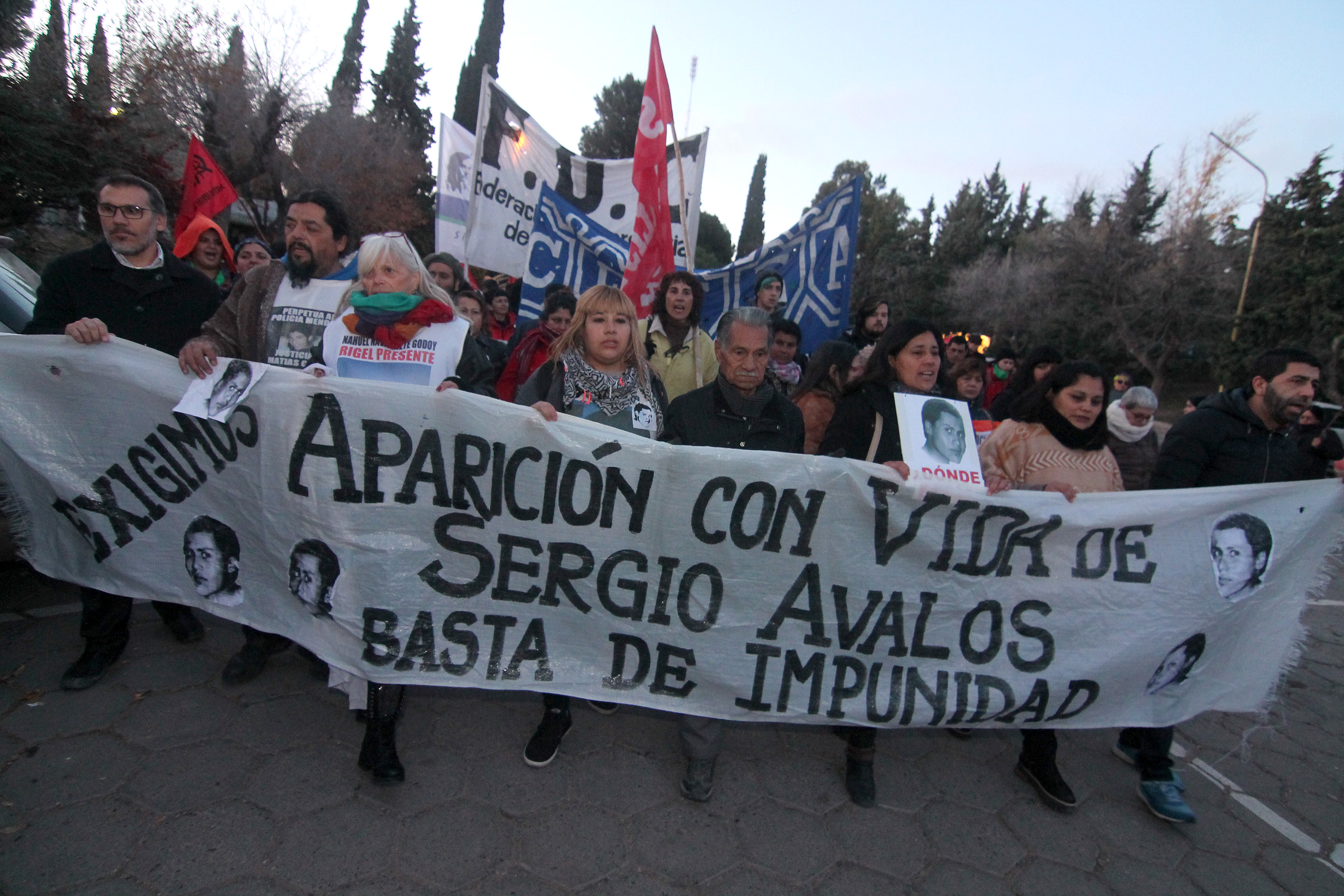Hubo una marcha a 19 años de la desaparición de Sergio Ávalos.  (archivo)