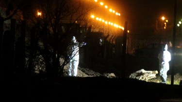 las pericias realizadas en el lugar del hecho Foto: Oscar Livera