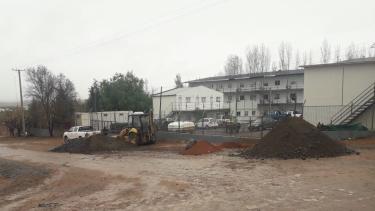 Por la pérdida de gas se tuvo que evacuar todo el sector de 100 metros a la redonda. (Gentileza).-