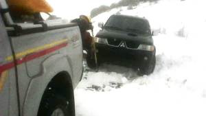 Los rescataron de casualidad, después de estar varados horas en la nieve