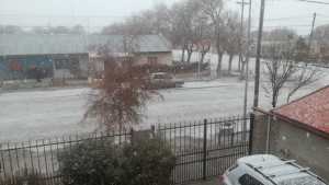 Así nieva en la Línea Sur