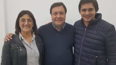 El gobernador junto a la ministra de Educación y el legislador barilochense.