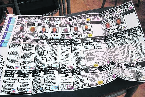 En las elecciones de 2015 hubo 286 nombres en la mega boleta única. Foto: archivo