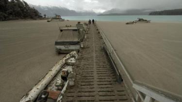 El muelle de Bahía Brava en Villa la Angostura en junio de 2011. (Foto Archivo Chino Leiva)