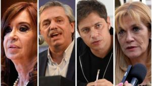 Fernández y CFK, en un almuerzo con sindicalistas