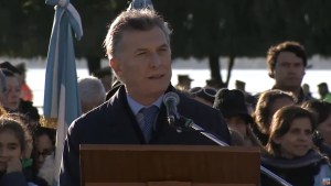 Macri apuntó contra los Moyano en el acto por el Día de la Bandera: «son una patota»