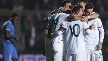 Argentina goleó a Nicaragua en San Juan antes de la Copa América
