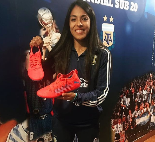 Miriam Mayorga, de Bariloche al Mundial de Fútbol Femenino. (Gentileza)