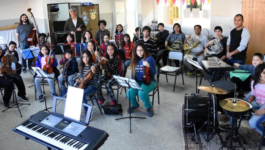 La orquesta nació en el 2013 y hoy cuenta con 100 alumnos. Foto: archivo