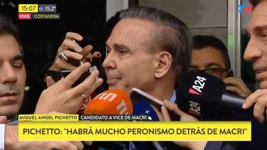 Pichetto: «Va a haber mucho peronismo detrás de Macri»