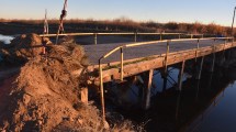 Imagen de Roca: Inhabilitaron el puente del INTA Viejo por peligro de derrumbe