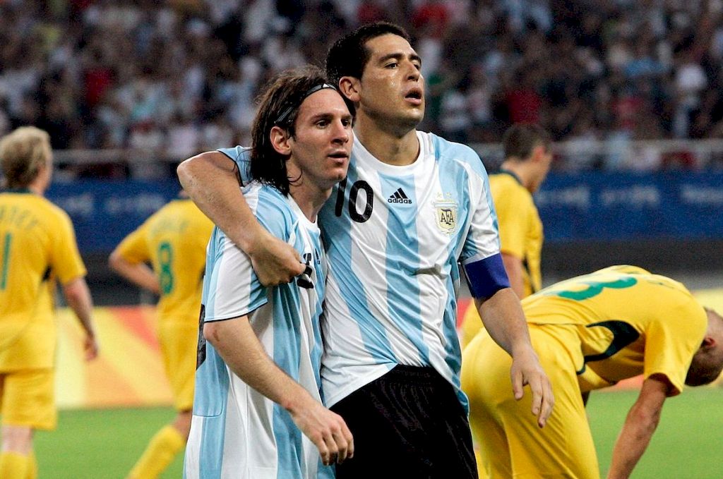 Messi, Riquelme, cumplen años el mismo día: 24 de junio.