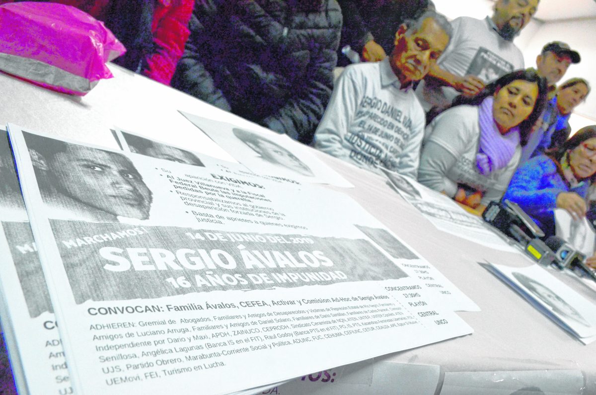 el 14 de junio se cumplen 20 años de la desaparición de Sergio Ávalos. Foto: Archivo 