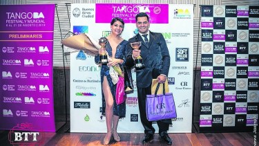 Marité Lucena y Federico Carrizo son docentes del IUPA y conformaron la pareja de baile hace menos de un año.