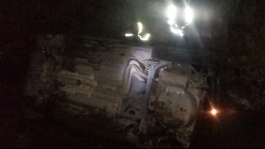 Otro accidente en Ruta 22 terminó con un auto en el canal