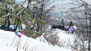 Vuelo rasante sobre la nieve: el Zipline del cerro Otto