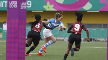 La cipoleña Genghini marcó un try en la victoria ante Trinidad y Tobago.