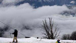 Video: esquiaban tranquilos en el Perito Moreno y… mirá qué los sorprendió