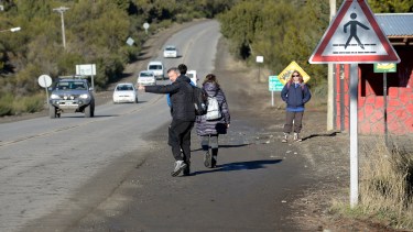 La CGT Zona Andina marcha en apoyo a la UTA en Bariloche