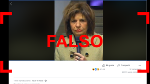 Es falso el video de Bullrich donde parece “borracha”