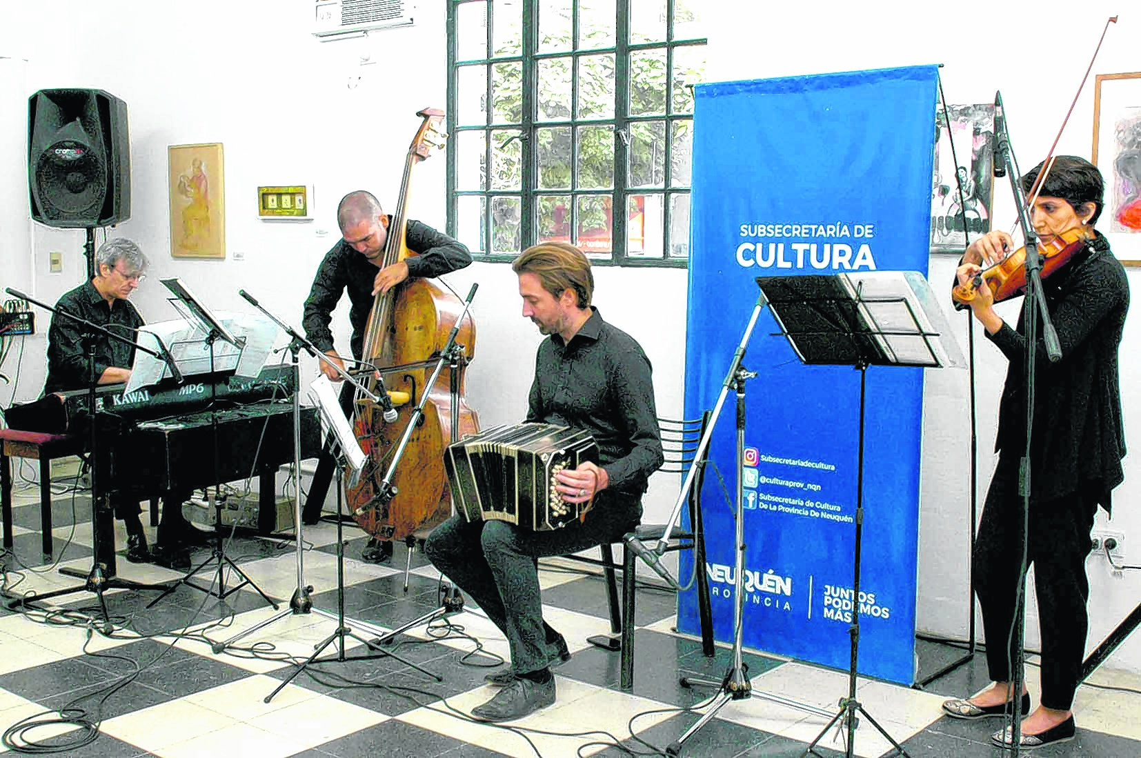 El cuarteto que ya es conjunto estable del ministerio de las Culturas será la base de la futura orquesta. (Foto: Gentileza)
