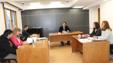 El juez Bernardo Campana admitió el acuerdo pleno alcanzado entre la fiscalía y el imputado y lo condenó. (Gentileza)