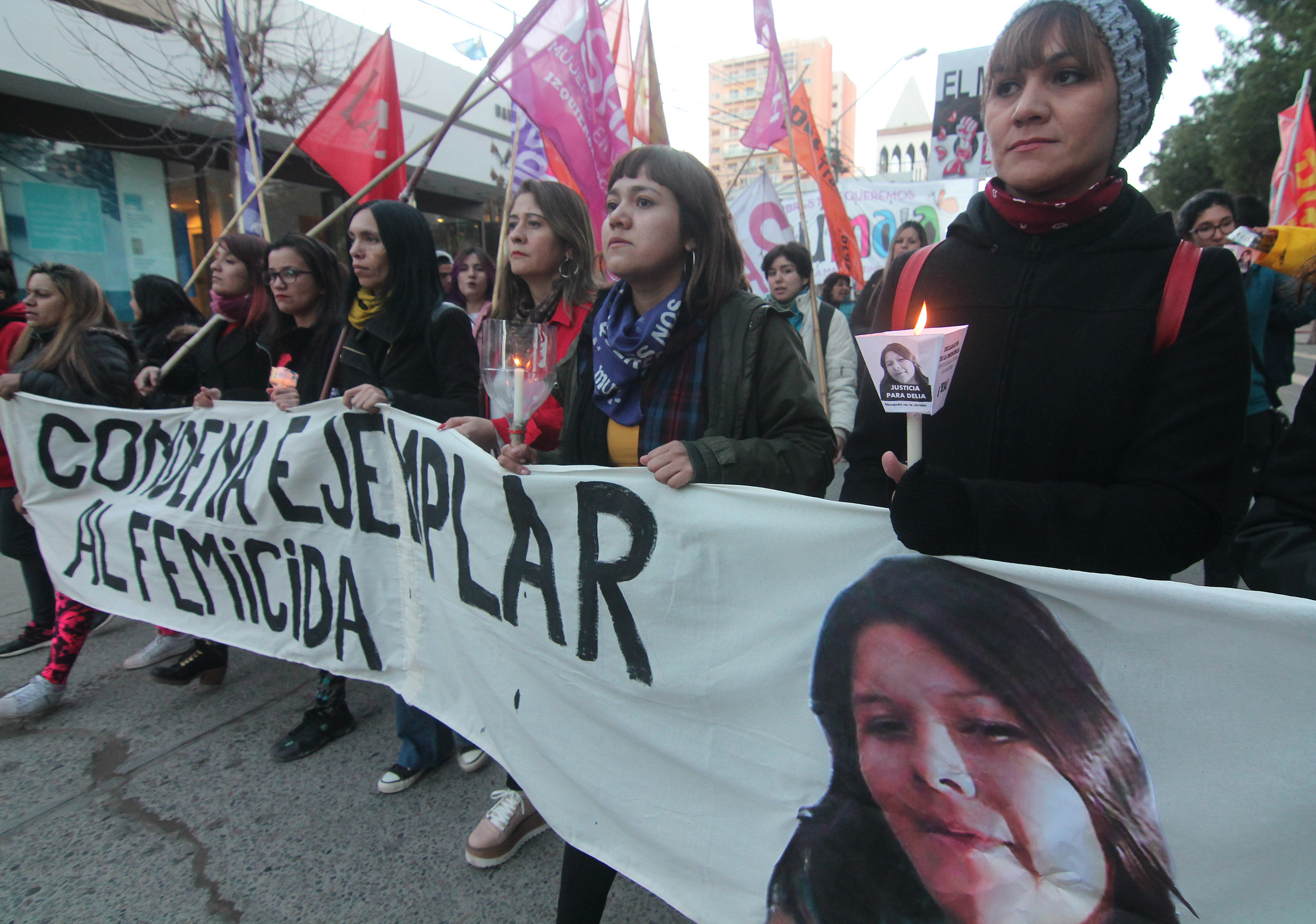 Hubo varias marchas en reclamo de justicia para la víctima, Delia Aguado.  Foto: Archivo