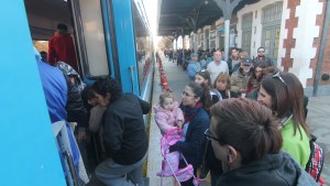 El tren fue la única alternativa