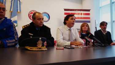 Hoy se brindó una nueva conferencia de prensa, con el fiscal general José Gerez a la cabeza, sobre la sobre las novedades del caso. (Yamil Regules).