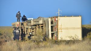 Un camionero murió tras volcar cerca de Choele Choel