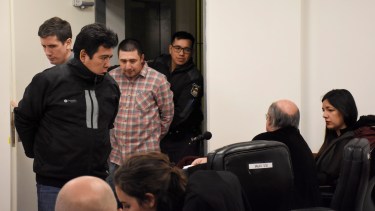 Levi y Baeza estaban detenidos desde junio. (Foto Florencia Salto) 