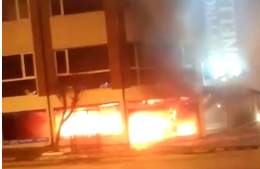 Se incendió un comercio de la calle Onelli en Bariloche