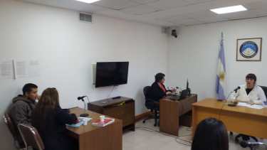 La audiencia de formulación de cargos se realizó hoy. (Foto Andrea Vázquez)