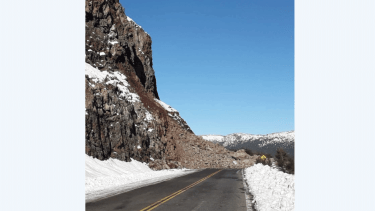Geólogos analizarán la zona del alud en la Ruta 40 porque sigue inestable