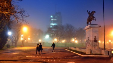 La Comarca amaneció con una densa niebla.
Foto  : Marcelo Ochoa