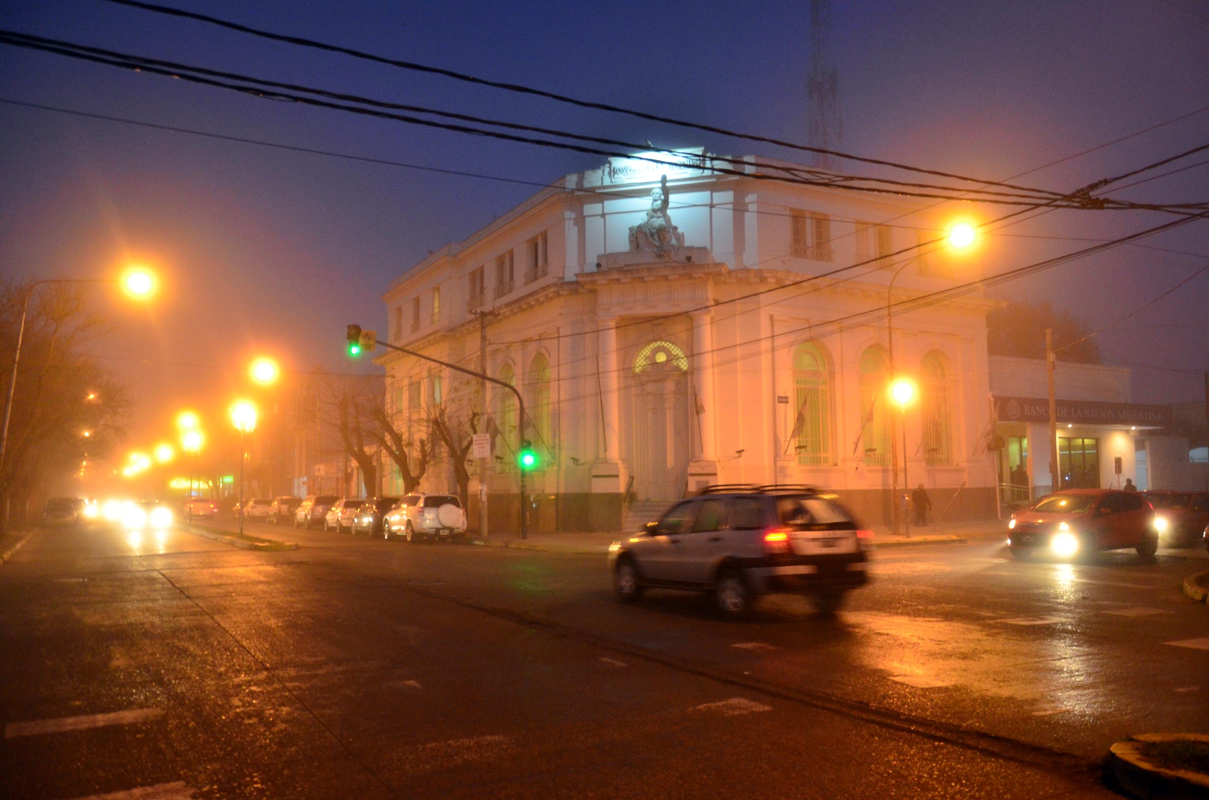 La Comarca amaneció con una densa niebla.
Foto: Marcelo Ochoa