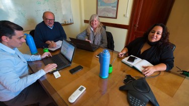 En la reunión paritaria que se realizo en el ministerio de Economía estuve presente ATE pero no así UPCN
Foto : Marcelo Ochoa