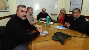 Reunion paritaria de ATE y UPCN en el ministerio de Economía.
Foto: Marcelo Ochoa