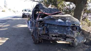 El accidente ocurrió en el kilómetro 2,9 de la avenida Bustillo.