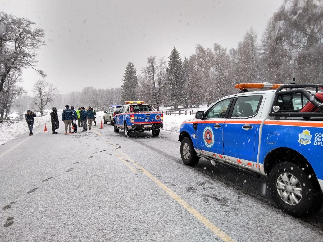 En la provincia de Neuquén se despliega el "Operativo Nieve" en la temporada invernal para reforzar la seguridad vial. (Gentileza).-